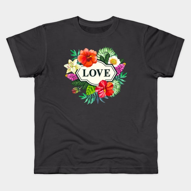 Love / Inspirational quote / Kids T-Shirt by Yurko_shop